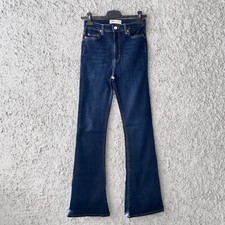 ZARA JEANS LAVAGGIO SCURO BLU A ZAMPA D'ELEFANTE SLIM FIT