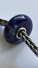 Trollbeads SODALITE GEM STONE - LIMITED EDITION 2011- RARE & HTF- Hallmarked.