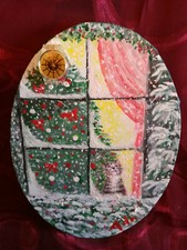 WATCH with PAINTING OVAL