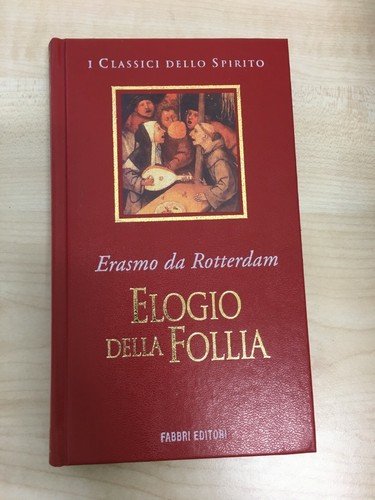 Libro elogio della follia - libro,