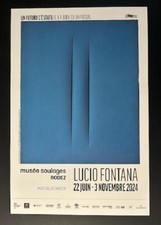 Lucio Fontana , poster ,concetto spaziale 1966, 2024