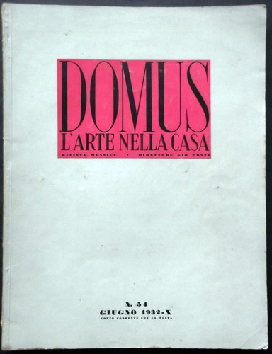 Architettura domus 1932 giugno - architettura,