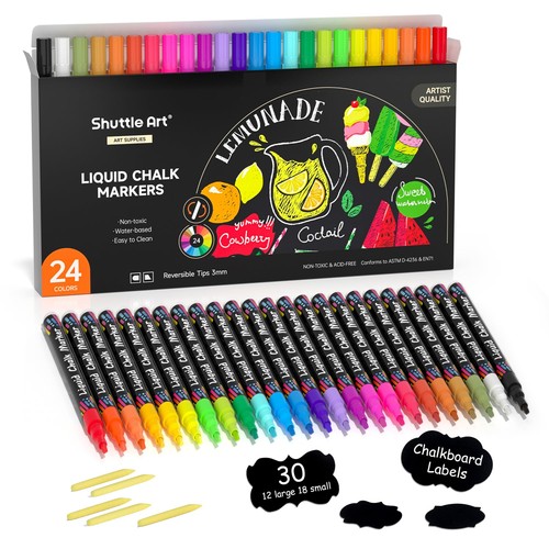 Pennarello gesso liquido - 24,