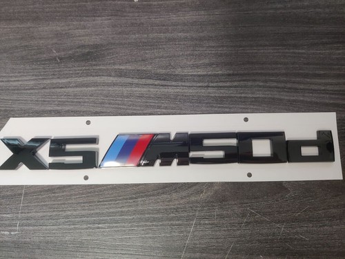 Bmw m50d distintivo nero - x5,