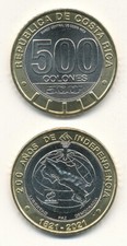 Costa Rica - 500 Colones 2021