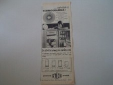 advertising Pubblicità 1961 FRIGORIFERO STICE