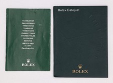 ROLEX OYSTER DATEJUST BOOKLET