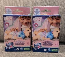 (2) Scatole Pannolini Bambola Baby Alive 8 Totali Senza Plastica Nuovi