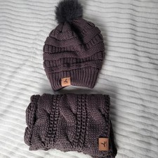 Lorome Knit Beanie Pom Hat &