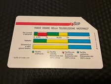 Italia scheda telefonica fascia oraria varietà colori spostati