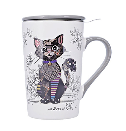 Tisanière porcelaine chat - tisanière,