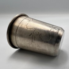 Tazza vodka vintage argento