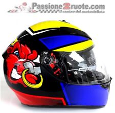 Casco Agv K3 sv Angry Bull Yamaha Yzf R125 R3 R6 R1 Mt-01 MT-03 MT-10 MT-125