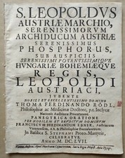 Antiquarian pamphlet , Leopold
