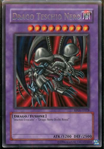 Drago teschio nero - teschio, (black