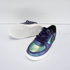 Nike Force 1 scarpe bambino sneaker AH7530-500 Court viola Nettuno nuove con scatola taglia 9C