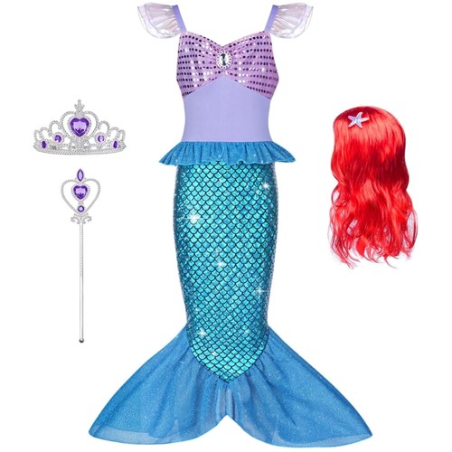 Vestito sirenetta bambina - sirenetta,