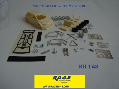 Skoda fabia r5 rally - 1/43,