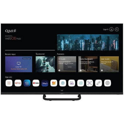 Qbell led qt55uwf9b - tv,
