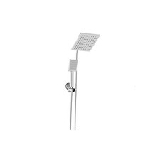 Glacier Bay Modern 1-Spray Dual Wall Mount Fixed and Handheld Shower Head Chrome