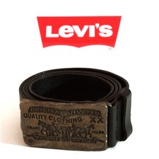 CINTURA LEVIS VINTAGE IN CUOIO CON FIBBIA TWO HORSES  mod 10732/1 100/40 western