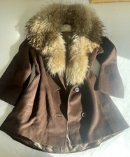 Cappotto Di Lana Di Alpaca Con Pelliccia Di Volpe