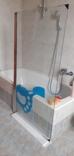 Parete doccia per vasca bagno - parete,
