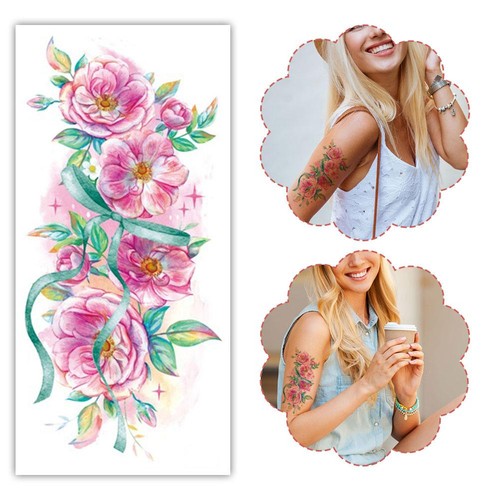 Fiore tatuaggio temporaneo - tatuaggio,