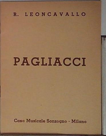Leoncavallo pagliacci sonzogno - leoncavallo,
