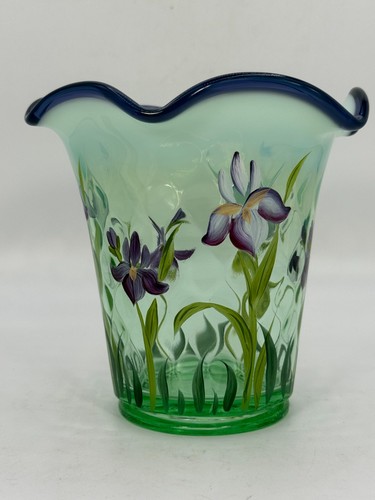 Fenton art glass vaso iris - vaso,