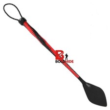 FRUSTINO EQUITAZIONE IN PELLE VERA 60CM | NERO/ROSSO | ACCESSORIO COSTUME & CAVA