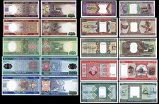 Mauritania Set di 10 pezzi, 100 200 500 1000 2000 Ouguiya 1981 2011 2013 2014 2015