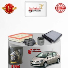 KIT TAGLIANDO 4 FILTRI E OLIO RENAULT CLIO III 1.5 DCI 55KW 75CV DAL 2010 ->