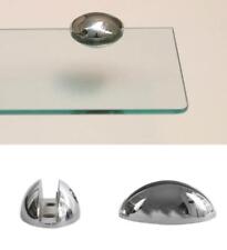 Reggimensola Supporti Per Mensole Vetro 9106 8 Mm Cromo Lucido Cm 2x4,5 Coppia