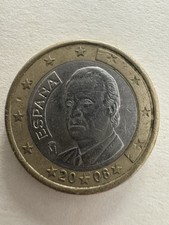 moneta da 1 euro Spagna 2008