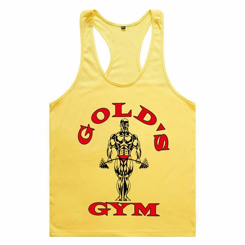 Hot top stringer vest - top, golds