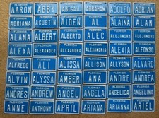 Targa metallo vanità