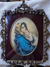 CORNICE IN METALLO MADONNA CON