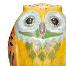 Kutani Oggetto Gufo Figurina