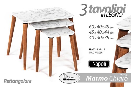 Set tris tavolini - set,