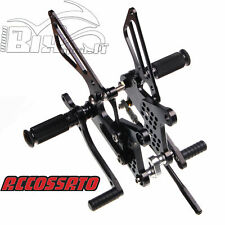 PEDANE RACING ACCOSSATO,CAMBIO STANDARD KAWASAKI ZX10R 2016 2017 2018 2019 NERO