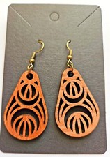 Orecchini in legno boho