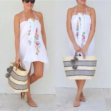 Borsa Mare Paglia Beige Righe