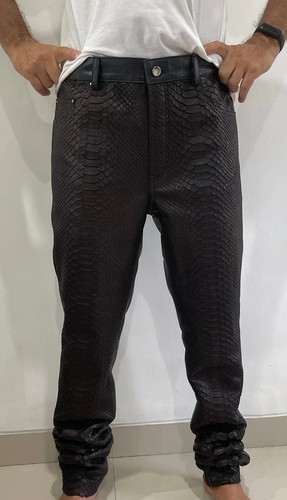 Pantalone uomo pelle di - pantalone,