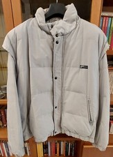 Piumino Smanicabile -Vera Piuma-Taglia 52/54 L-Colore Ghiaccio-York-Ottime cond.