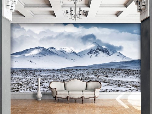 Carta parati snow - carta, 3d