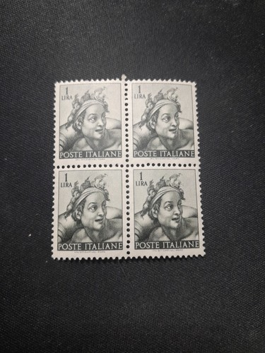 Poste italiane quartina lira - quartina, 1