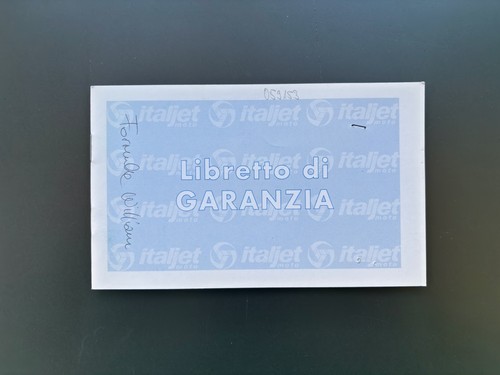 Libretto manutenzione italjet - libretto,