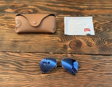 Ray-Ban P - Aviator Large Metallo Specchiato (Lente Blu) - RB 3025 - 135 55 14 Italia