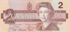 CANADA BANCONOTA 2 DOLLARI